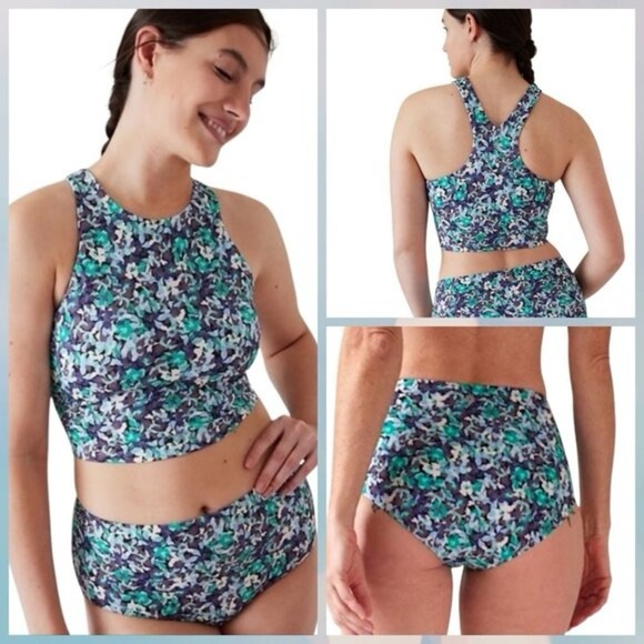 Athleta Other - NWT Conscious Crop Bikini Top & Bottom​